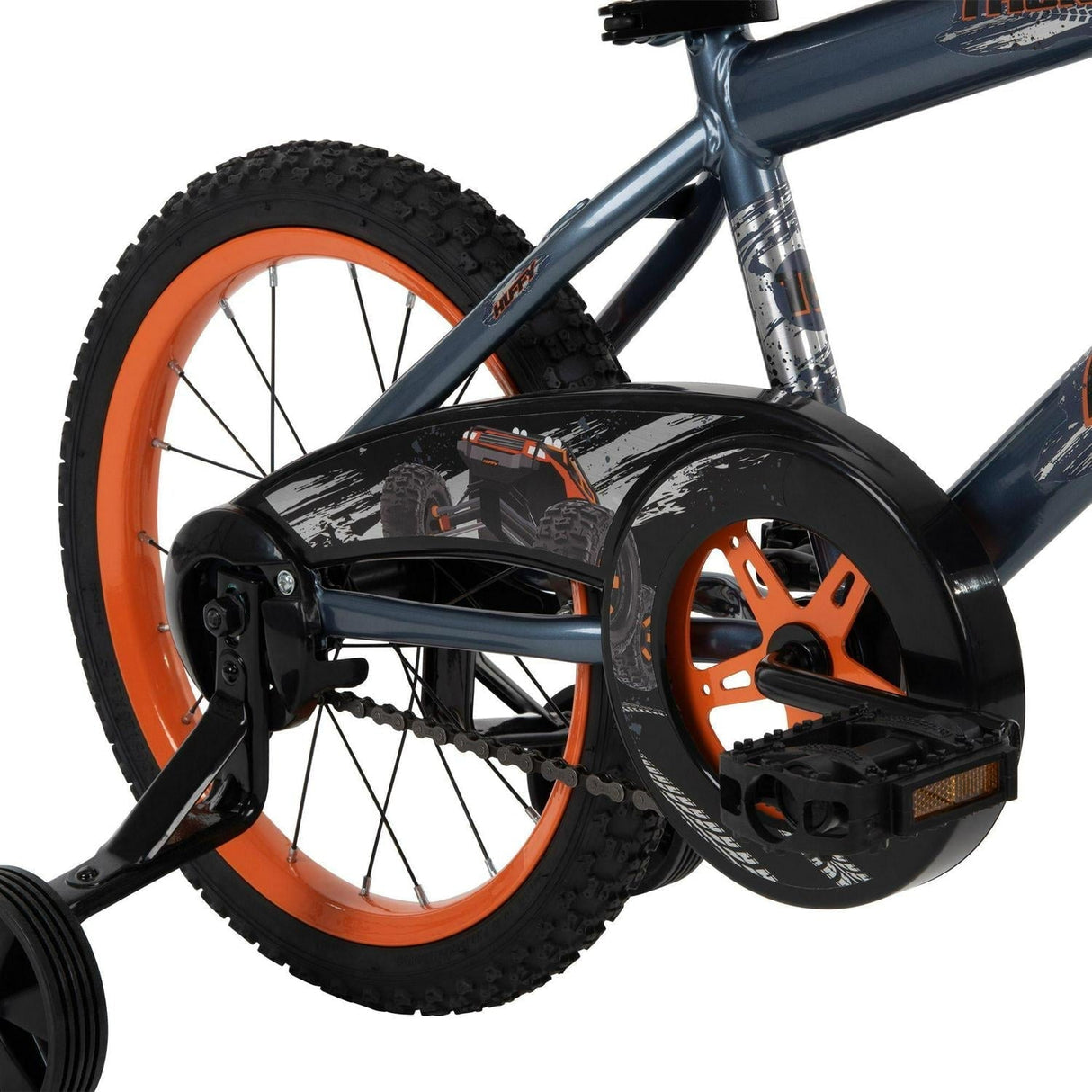 Huffy Boys' 16 in. Pro Thunder Bike, 1 Speed, Charcoal Gray