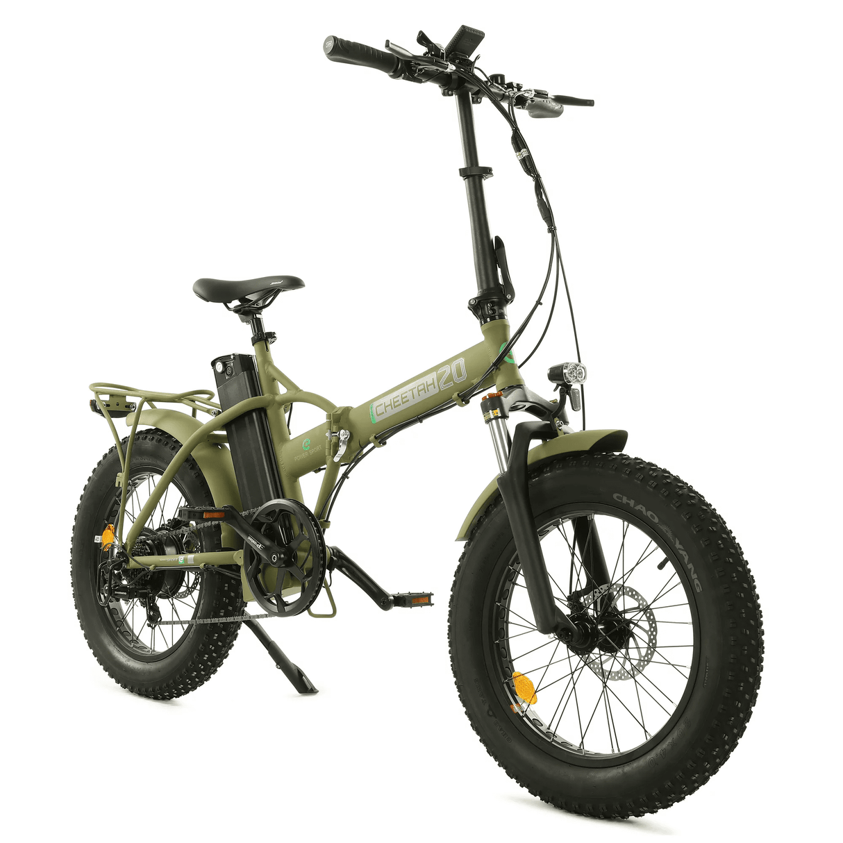 Ecotric 20" 48 V 500 W 15 AH Folding Electric Fat Tire Bicycle Bike City Ebike Black w/ Black A-E516646