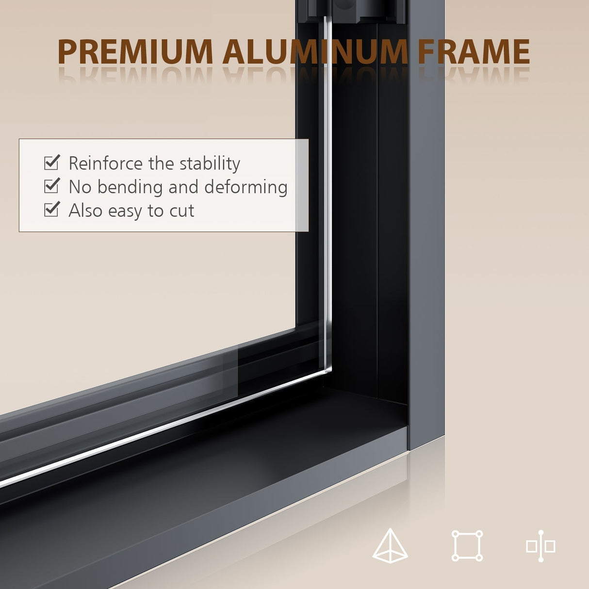 ELEGANT Double Sliding Shower Doors 60 in. W x 72 in. H Black Finish