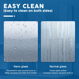 ELEGANT Frameless Sliding Shower Doors 48 in. W x 76 in. H