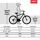 Huffy Rangeline Women’s Mountain Bikes, 27.5 inch, Silver