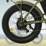 Ecotric 20" 48 V 500 W 15 AH Folding Electric Fat Tire Bicycle Bike City Ebike Black w/ Black A-E516646